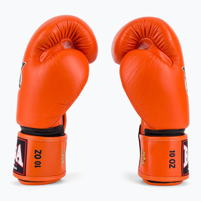 Rękawice bokserskie RAJA BOXING Single Standard Genuine Leather orange 4