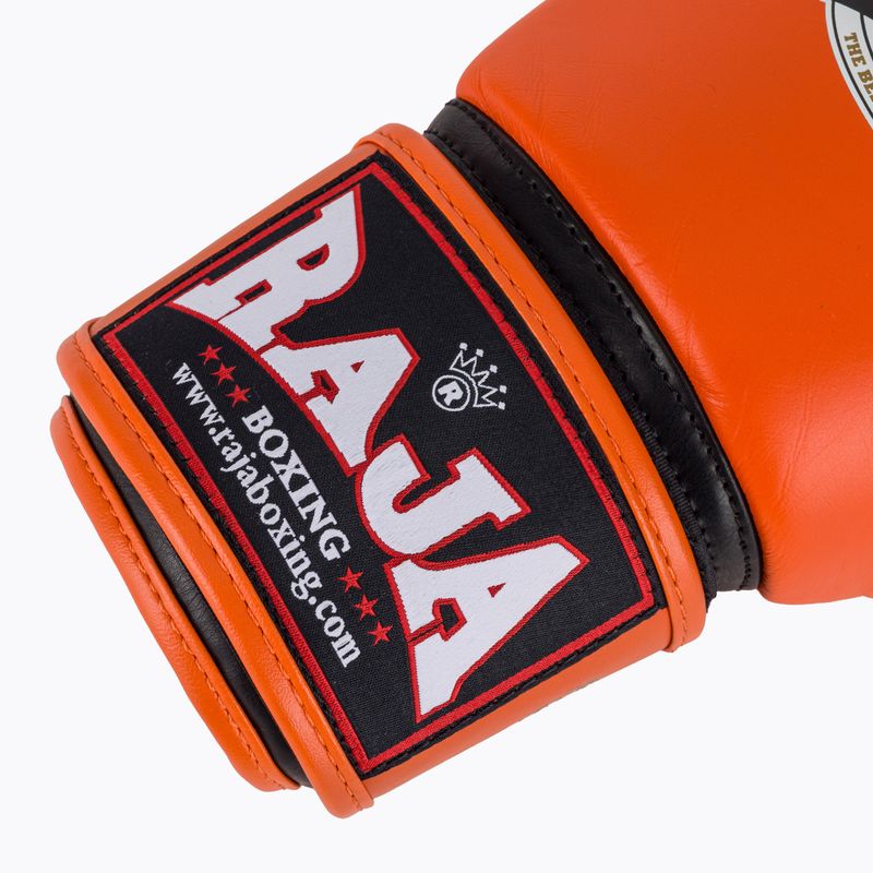 Rękawice bokserskie RAJA BOXING Single Standard Genuine Leather orange 6