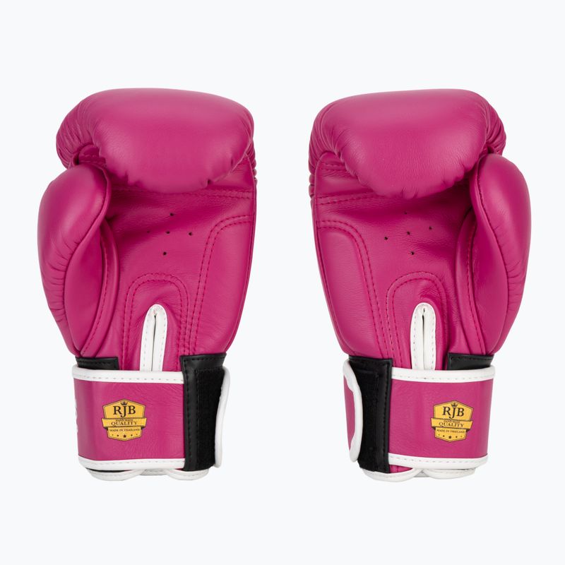 Rękawice bokserskie RAJA BOXING Single Standard Genuine Leather pink 3