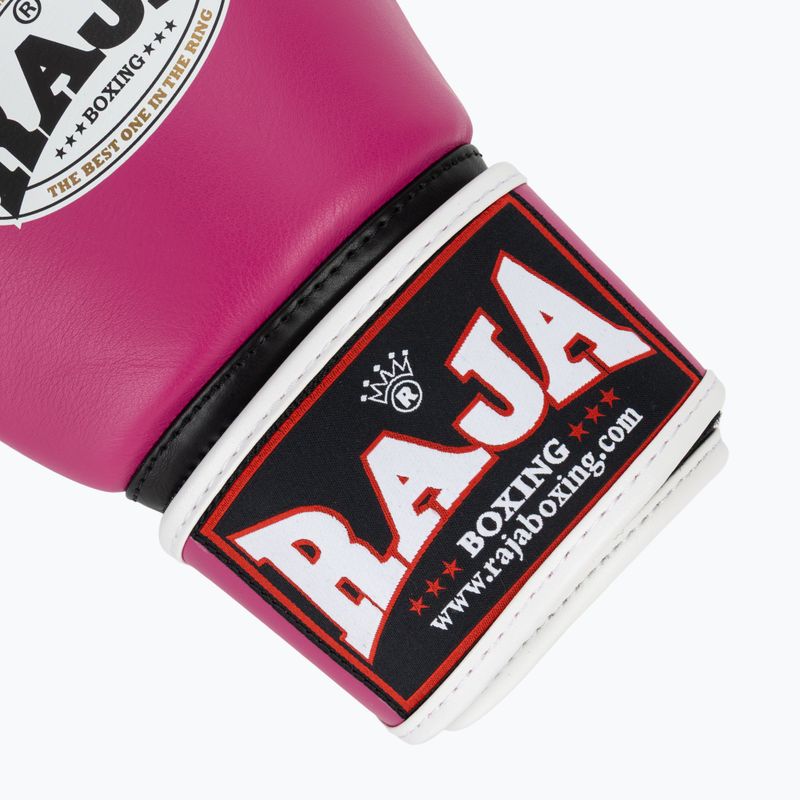 Rękawice bokserskie RAJA BOXING Single Standard Genuine Leather pink 6