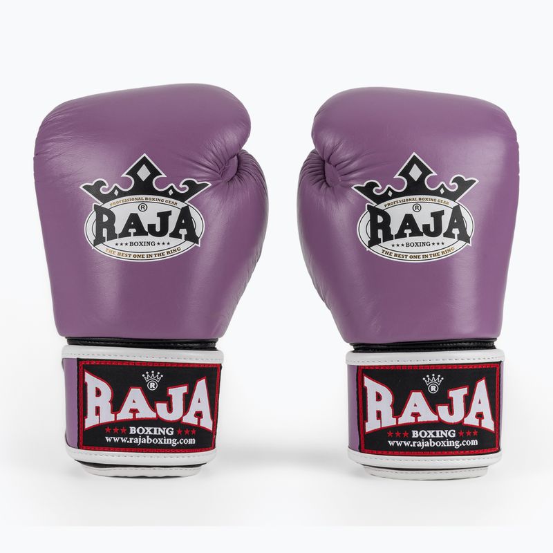 Rękawice bokserskie RAJA BOXING Single Standard Genuine Leather purple 2