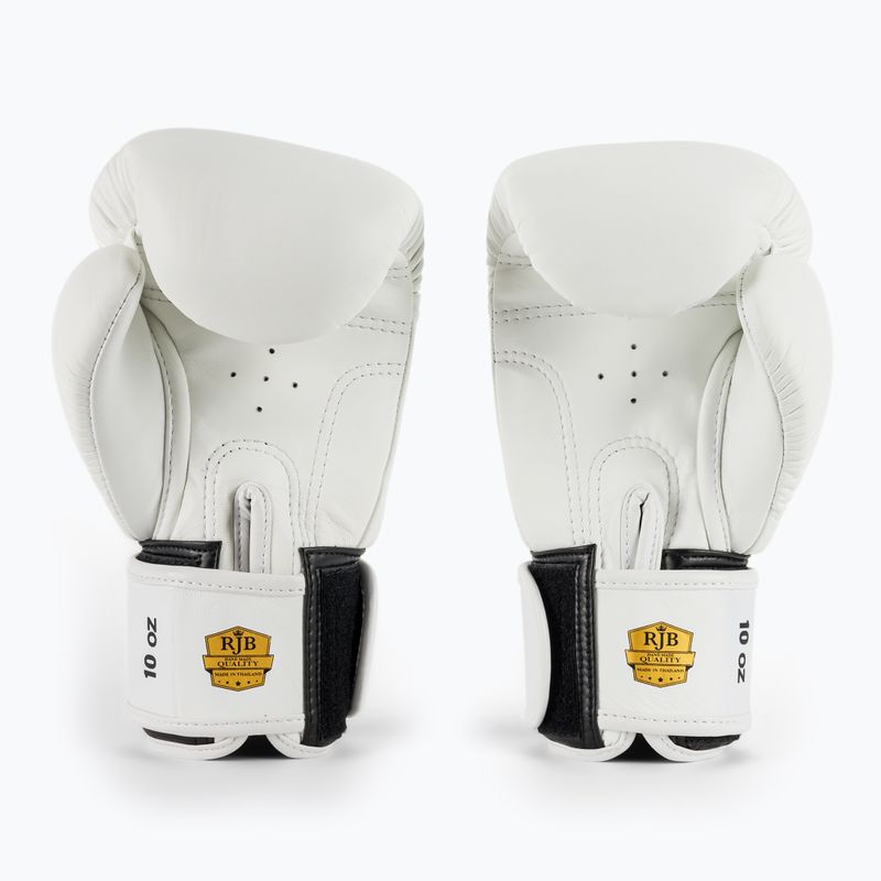 Rękawice bokserskie RAJA BOXING Single Standard Genuine Leather white 3