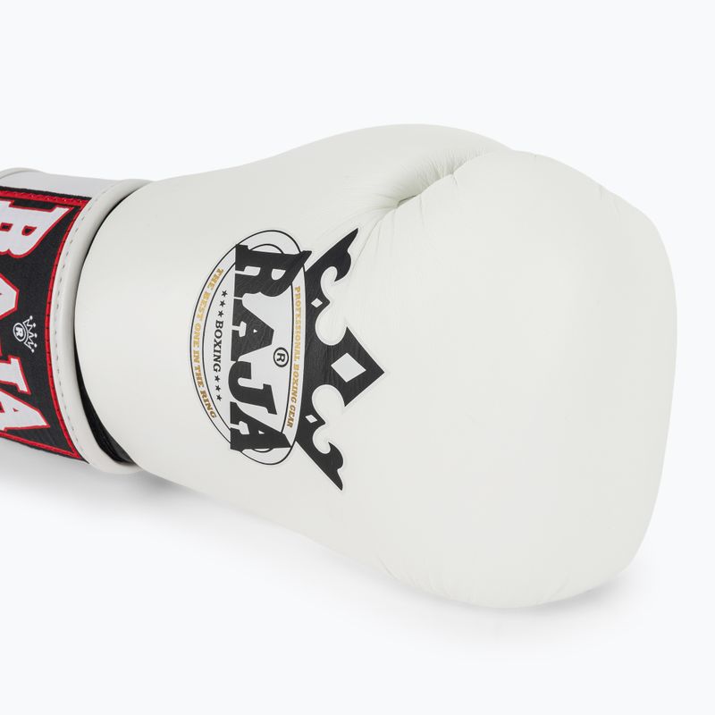Rękawice bokserskie RAJA BOXING Single Standard Genuine Leather white 5