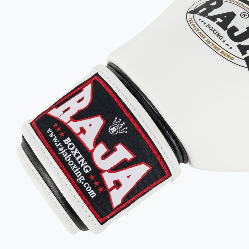 Rękawice bokserskie RAJA BOXING Single Standard Genuine Leather white 6