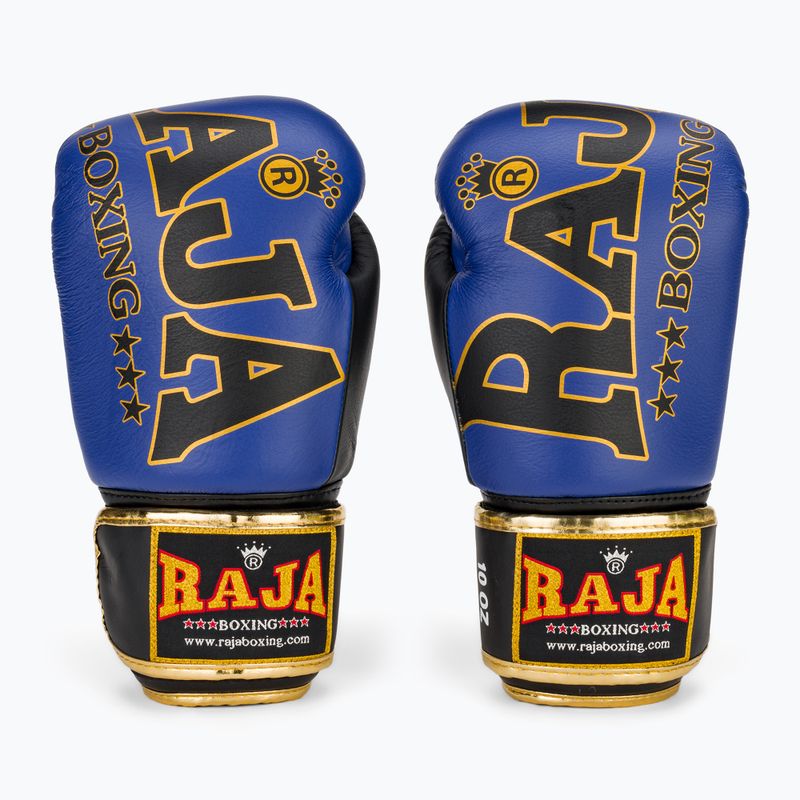Rękawice bokserskie RAJA BOXING Origin Standard Genuine Leather blue 2