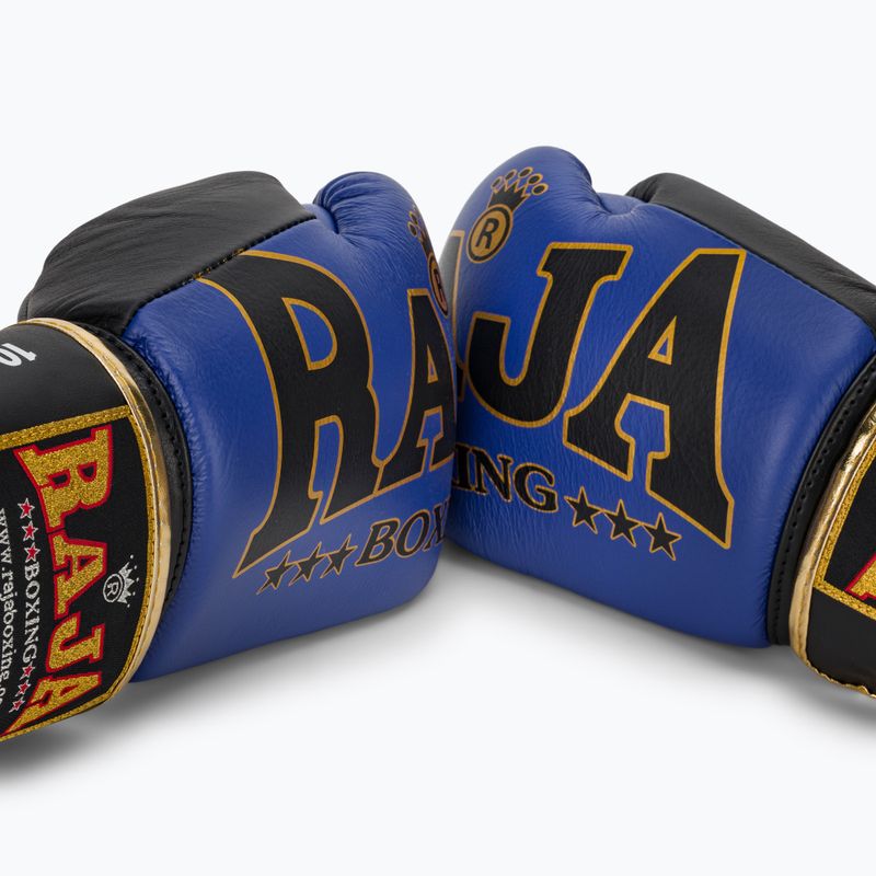 Rękawice bokserskie RAJA BOXING Origin Standard Genuine Leather blue 7
