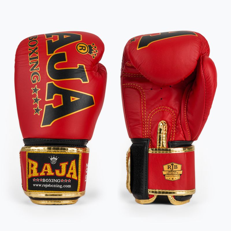 Rękawice bokserskie RAJA BOXING Origin Standard Genuine Leather red