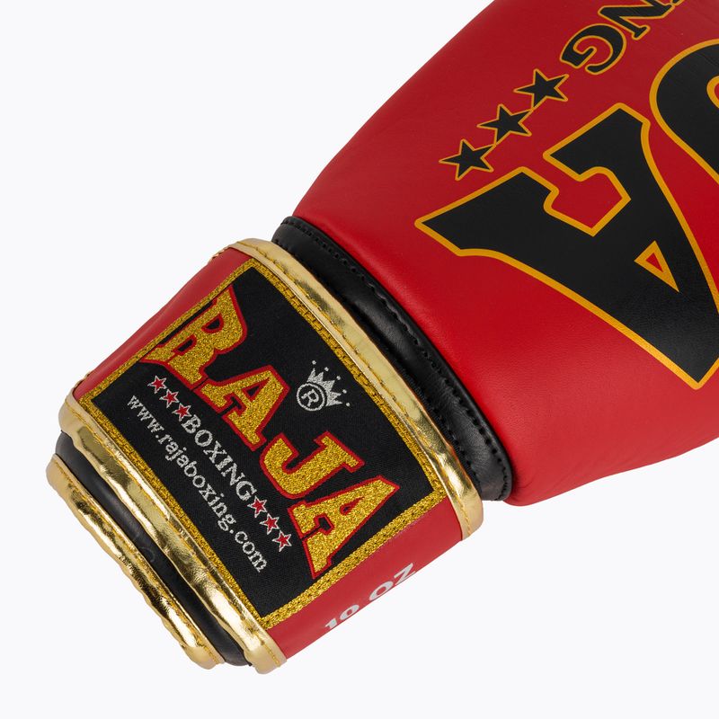 Rękawice bokserskie RAJA BOXING Origin Standard Genuine Leather red 6