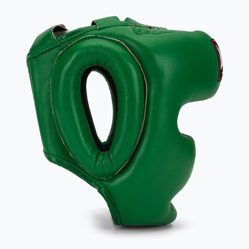 Kask bokserski RAJA BOXING Genuine Leather green 2