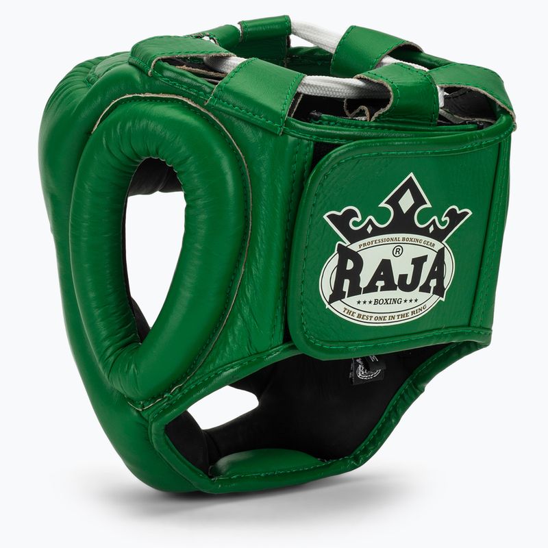 Kask bokserski RAJA BOXING Genuine Leather green 3