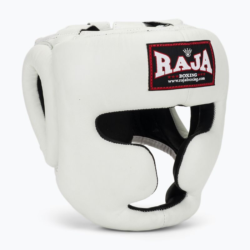 Kask bokserski RAJA BOXING Genuine Leather white
