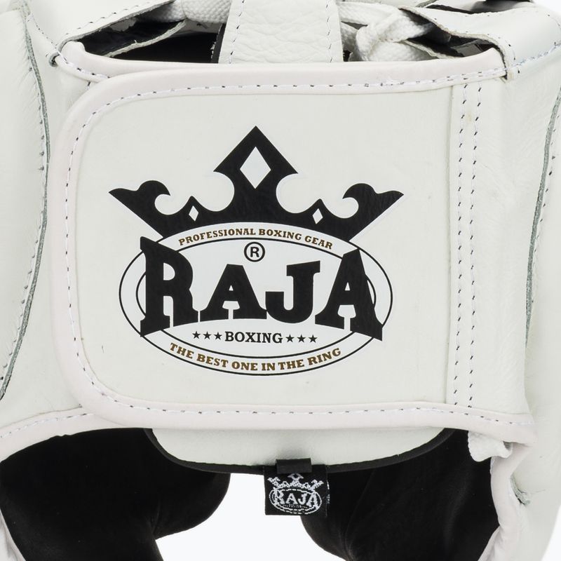 Kask bokserski RAJA BOXING Genuine Leather white 5