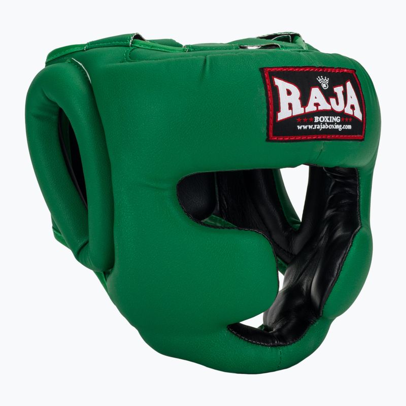 Kask bokserski RAJA BOXING Semi Leather green