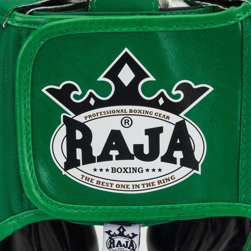 Kask bokserski RAJA BOXING Semi Leather green 5