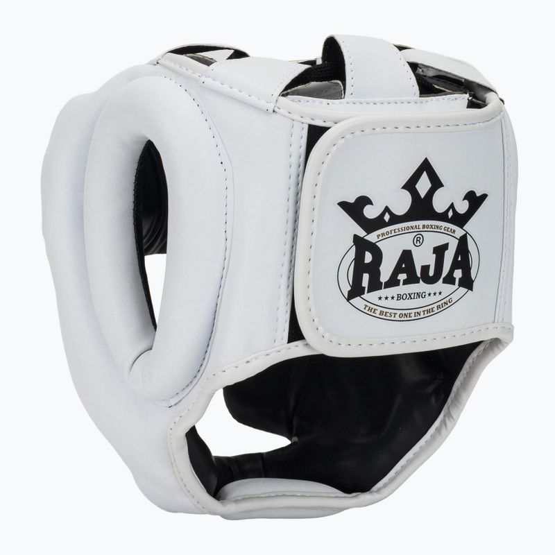 Kask bokserski RAJA BOXING Semi Leather white 3