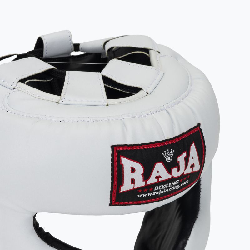 Kask bokserski RAJA BOXING Semi Leather white 4