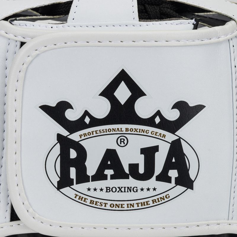 Kask bokserski RAJA BOXING Semi Leather white 5