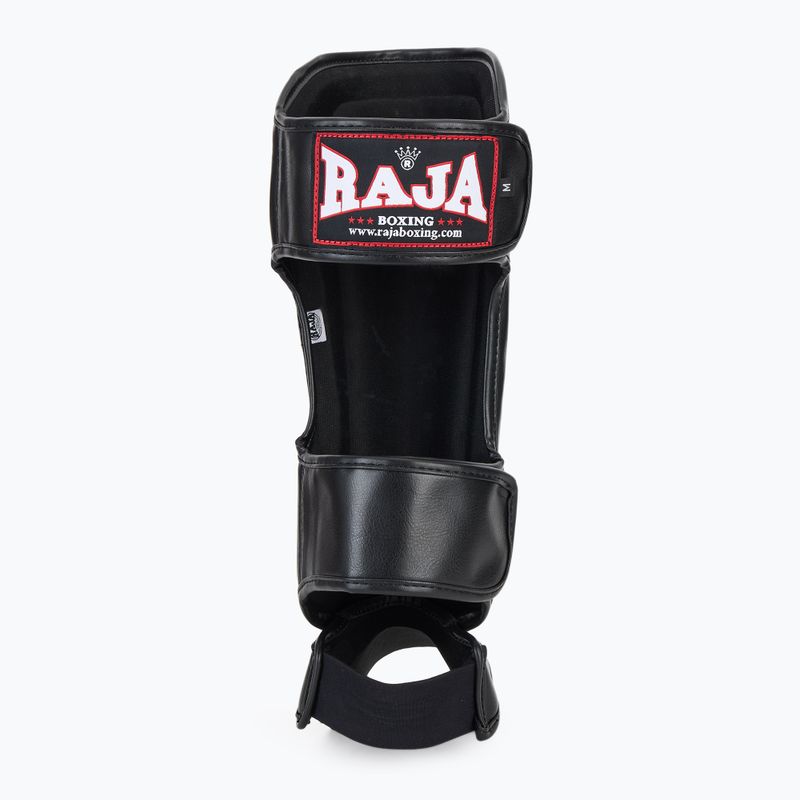 Ochraniacze piszczeli i stóp RAJA BOXING Lightweight Shin Guards Semi Leather black 5