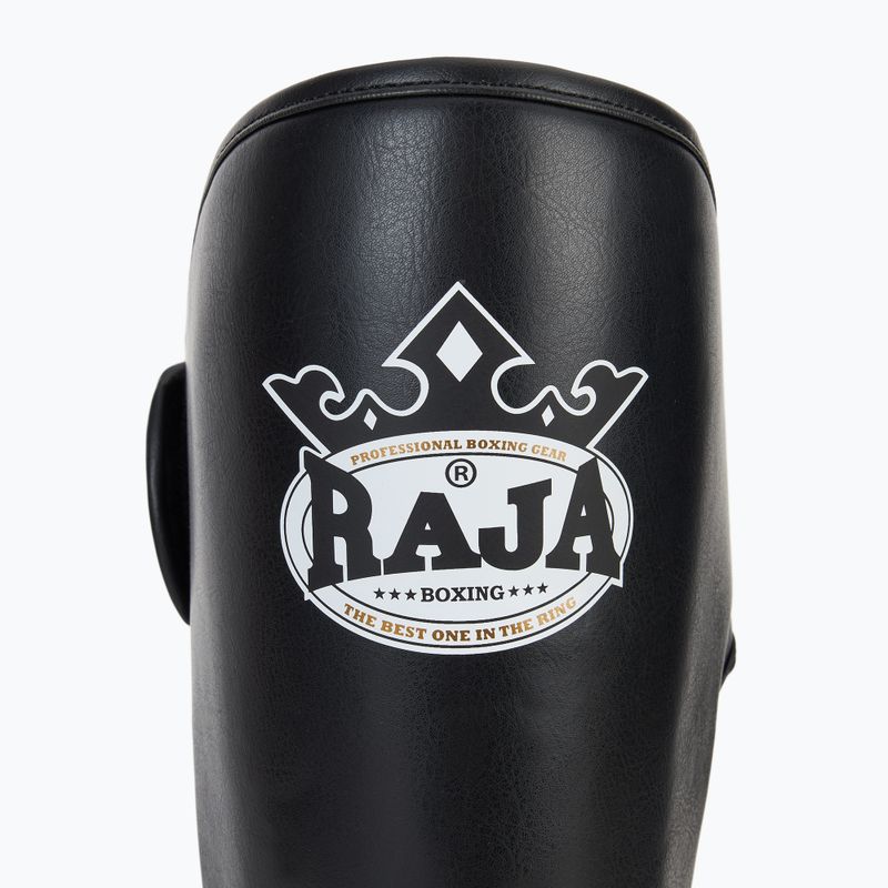 Ochraniacze piszczeli i stóp RAJA BOXING Lightweight Shin Guards Semi Leather black 6