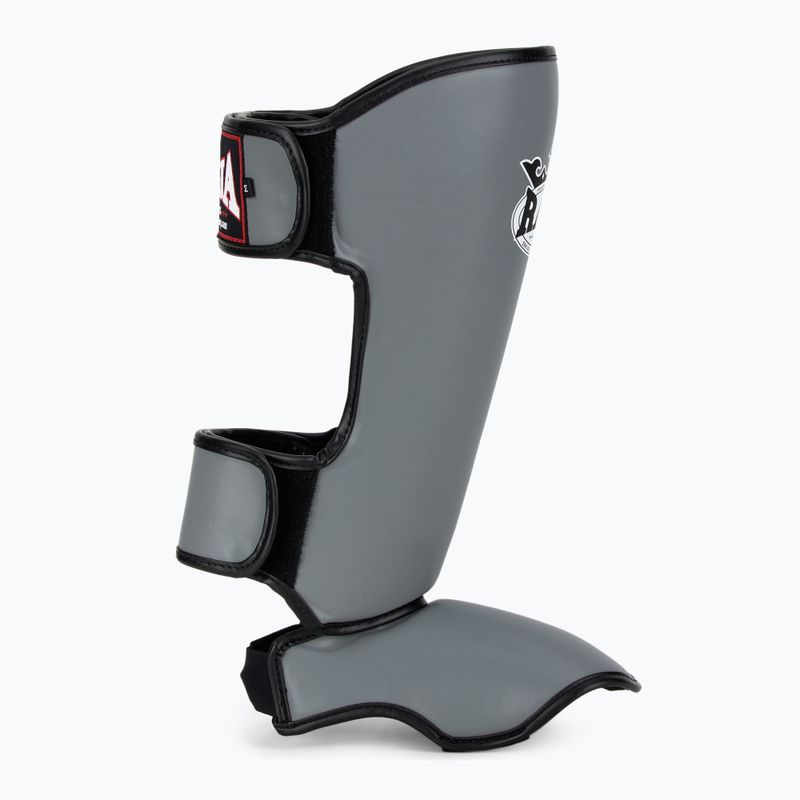 Ochraniacze piszczeli i stóp RAJA BOXING Lightweight Shin Guards Semi Leather grey 2