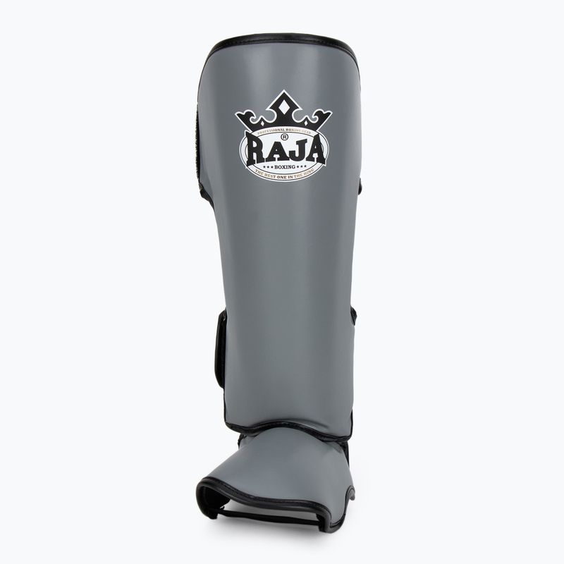 Ochraniacze piszczeli i stóp RAJA BOXING Lightweight Shin Guards Semi Leather grey 4