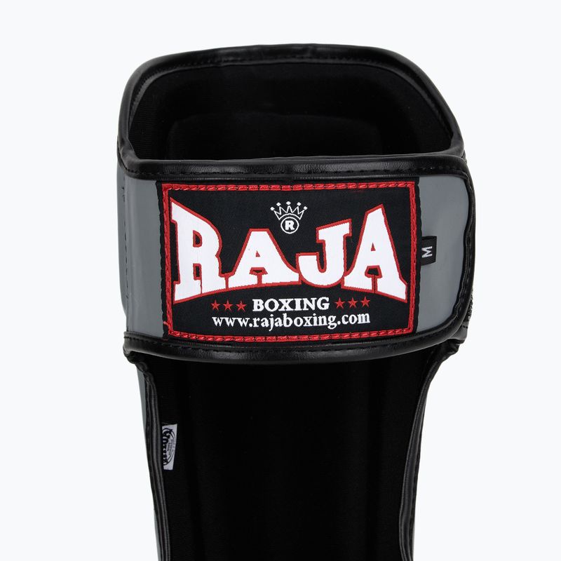 Ochraniacze piszczeli i stóp RAJA BOXING Lightweight Shin Guards Semi Leather grey 6