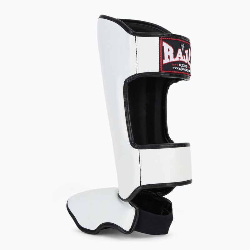 Ochraniacze piszczeli i stóp RAJA BOXING Lightweight Shin Guards Semi Leather white 3