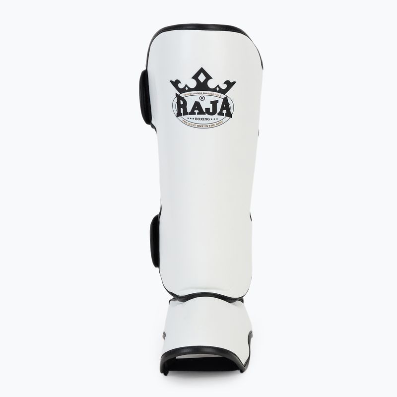 Ochraniacze piszczeli i stóp RAJA BOXING Lightweight Shin Guards Semi Leather white 4