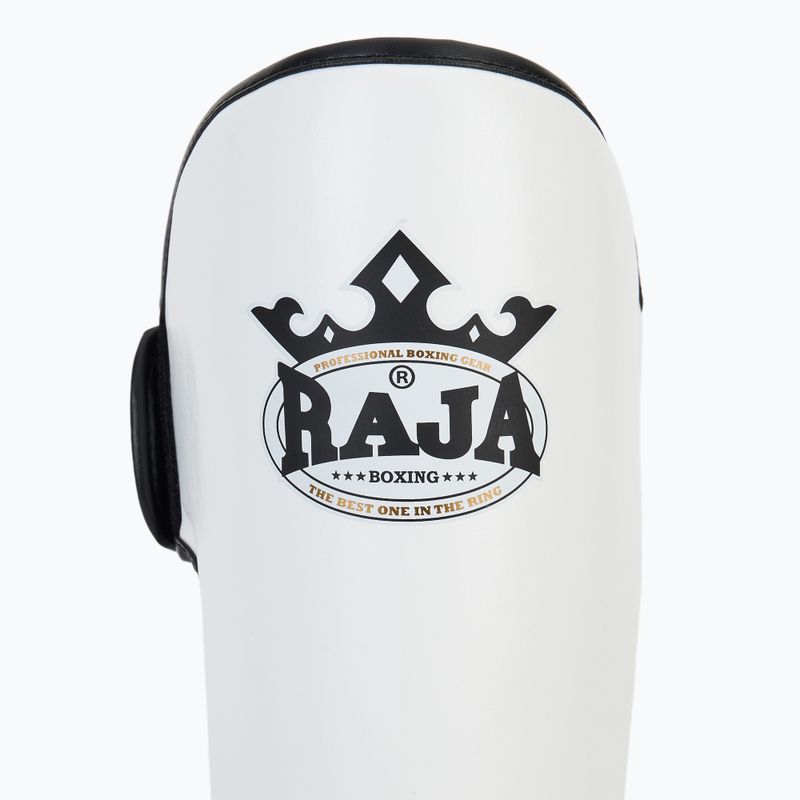 Ochraniacze piszczeli i stóp RAJA BOXING Lightweight Shin Guards Semi Leather white 6