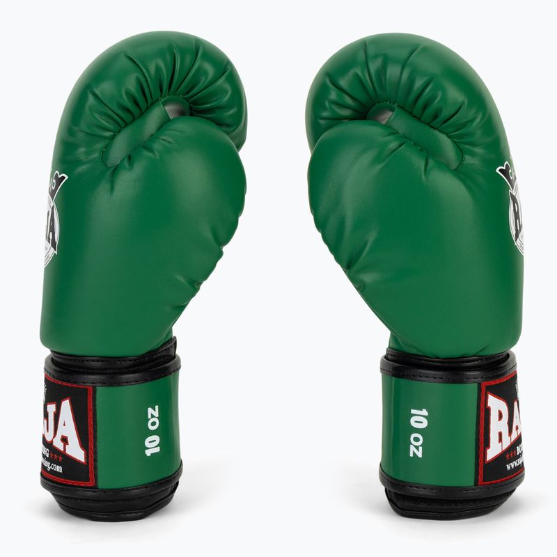 Rękawice bokserskie RAJA BOXING Single Semi Leather green 4