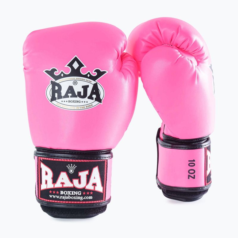 Rękawice bokserskie RAJA BOXING Single Semi Leather pink 2