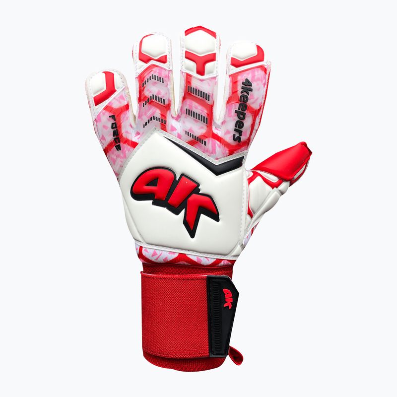 Rękawice bramkarskie 4keepers Force V 4.20 HB biały/czerwony 5