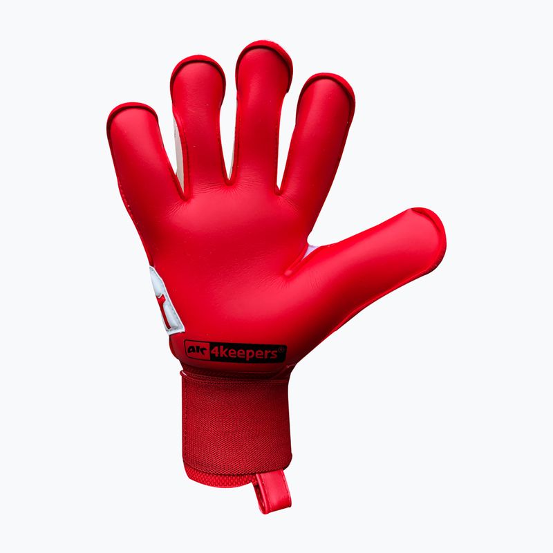 Rękawice bramkarskie 4keepers Force V 4.20 HB biały/czerwony 6