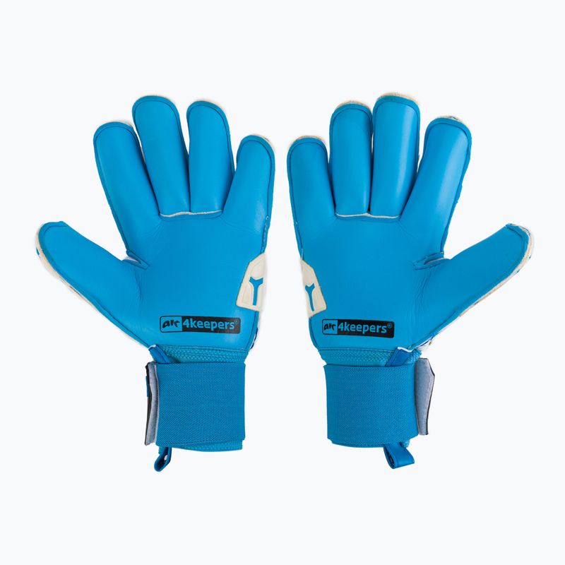 Rękawice bramkarskie 4keepers Force V-1.20 RF biały/niebieski 2