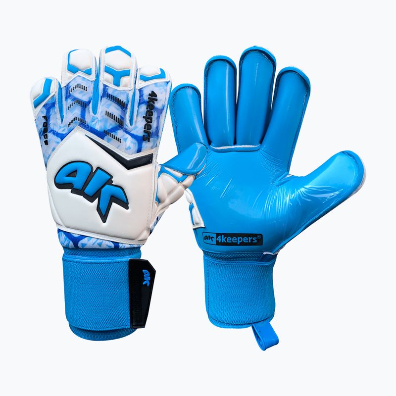 Rękawice bramkarskie 4keepers Force V-1.20 RF biały/niebieski 6