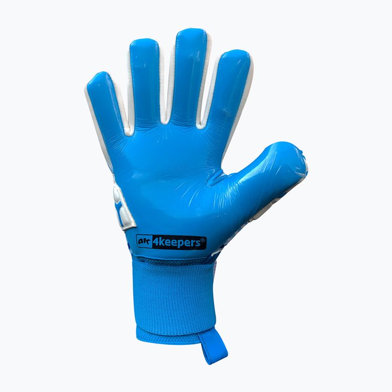 Rękawice bramkarskie 4keepers Force V 1.20 NC biały/niebieski 8
