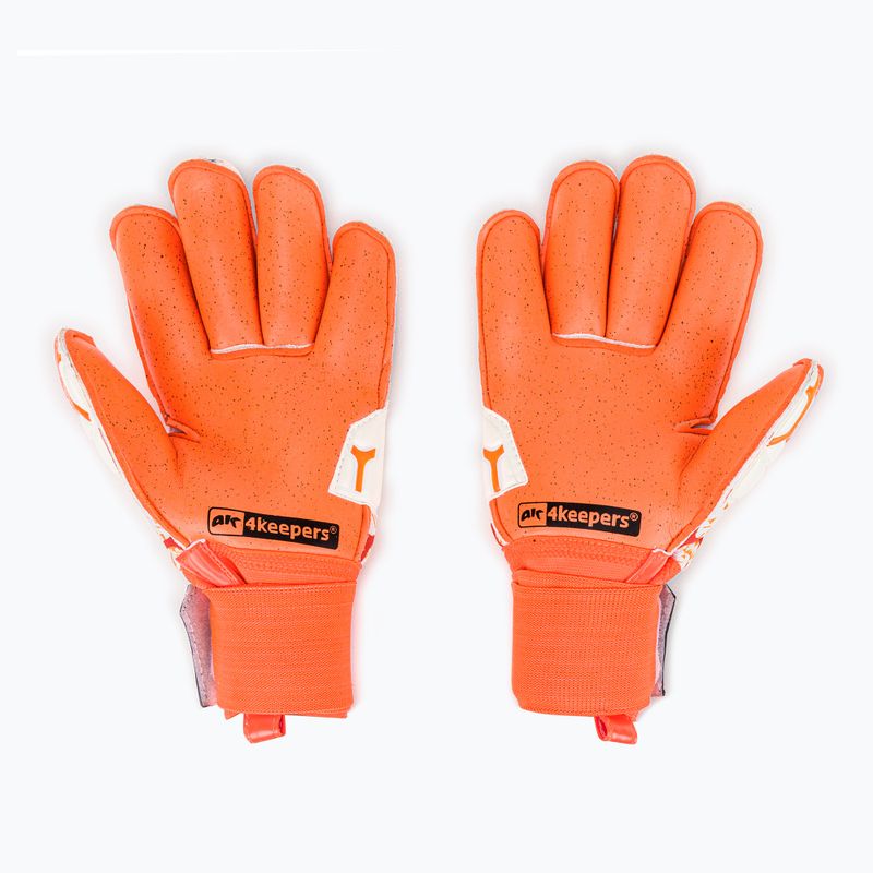 Rękawice bramkarskie 4keepers Force V 2.20 RF biały/pomarańczowy 3