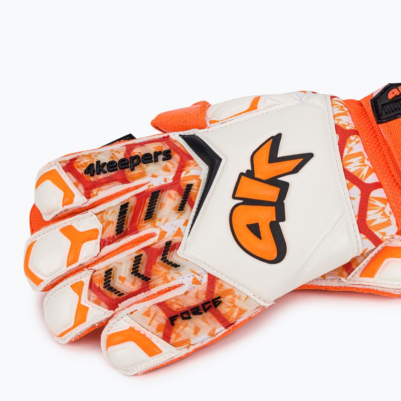Rękawice bramkarskie 4keepers Force V 2.20 RF biały/pomarańczowy 4