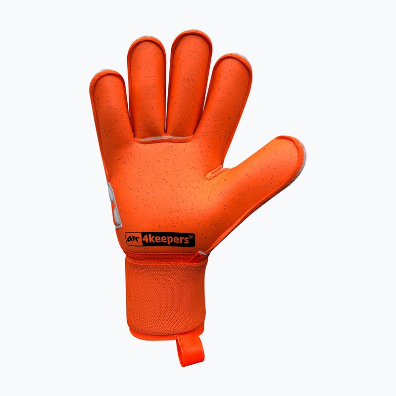 Rękawice bramkarskie dziecięce 4keepers Force V 2.20 RF biały/pomarańczowy 6