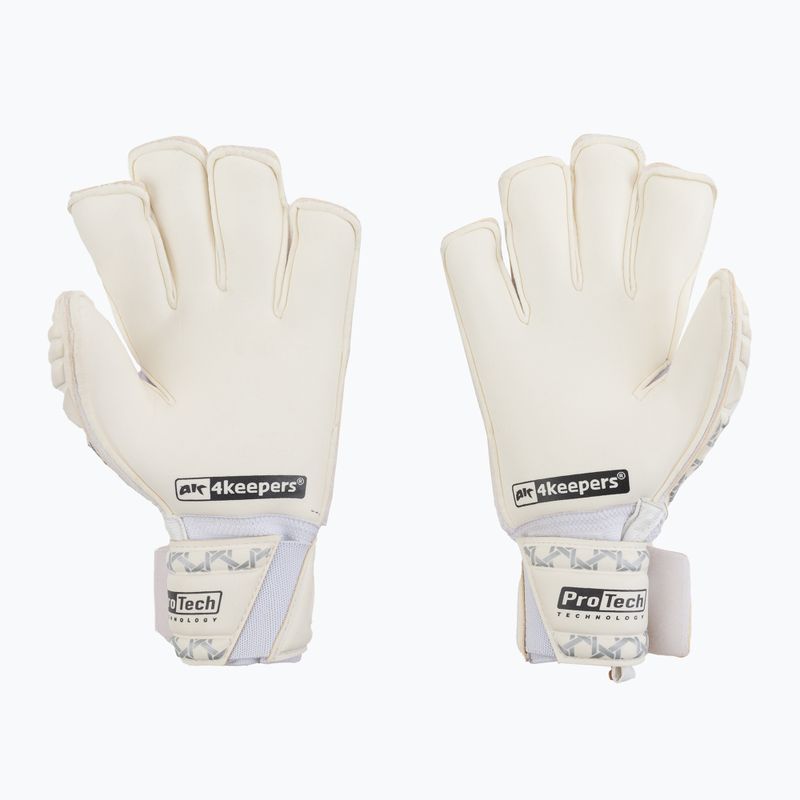 Rękawice bramkarskie 4keepers Guard Classic MF biały/czarny 2