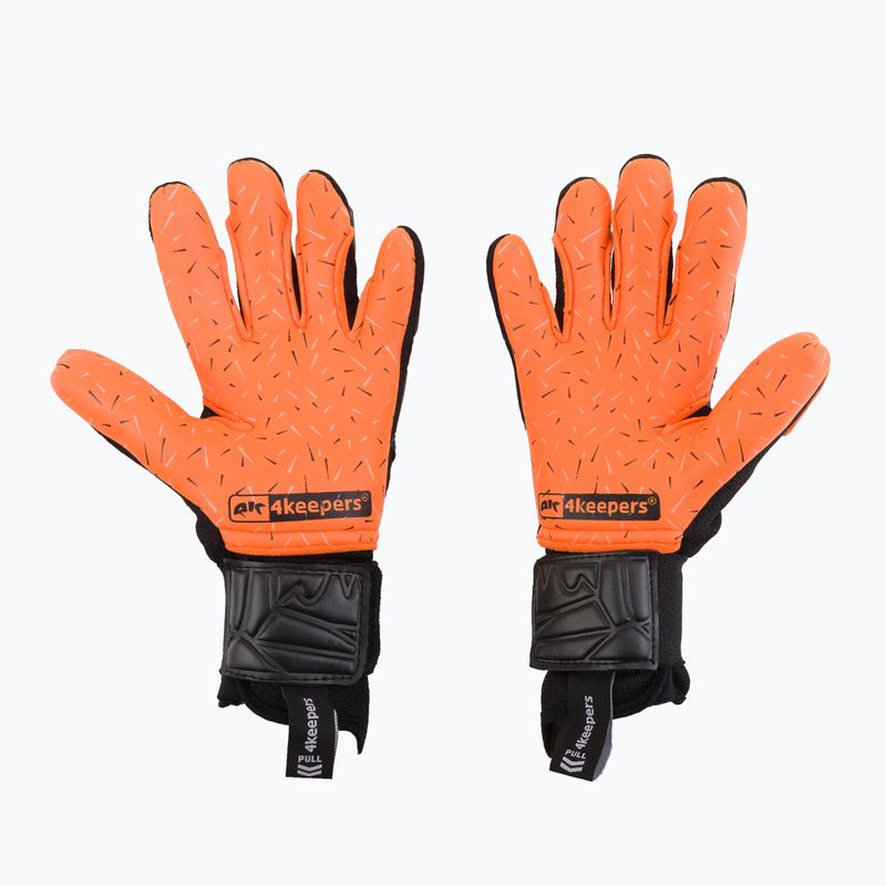 Rękawice bramkarskie dziecięce 4keepers Equip Flame NC Jr czarny/multikolor 2