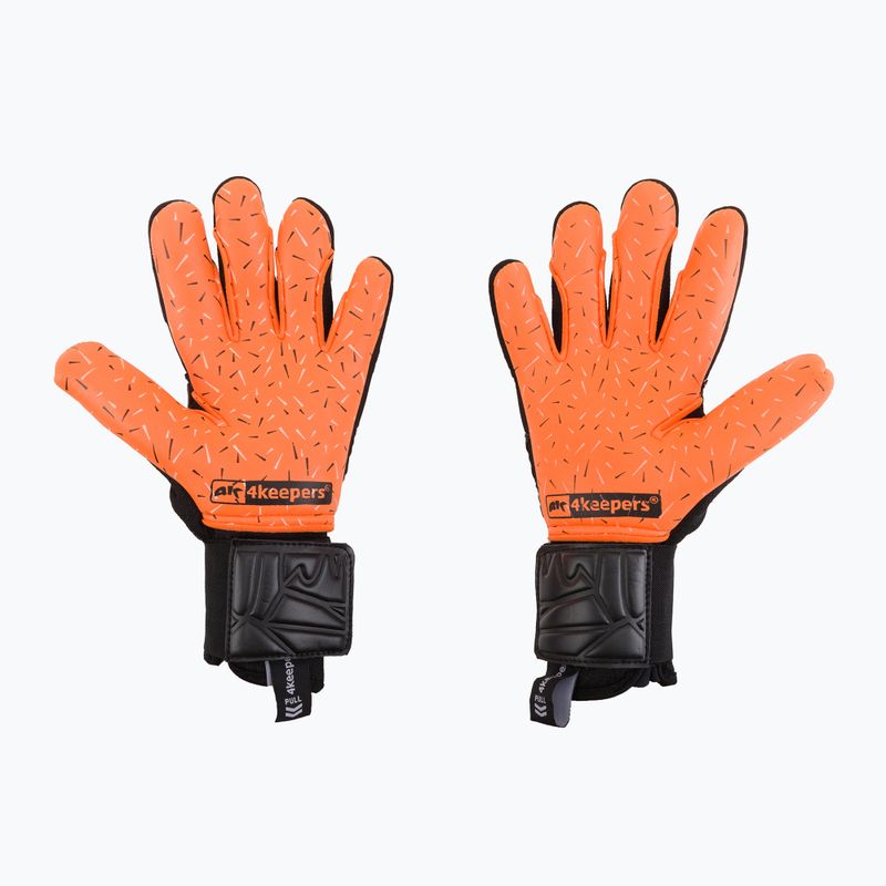 Rękawice bramkarskie 4keepers Equip Flame NC czarny/multikolor 2