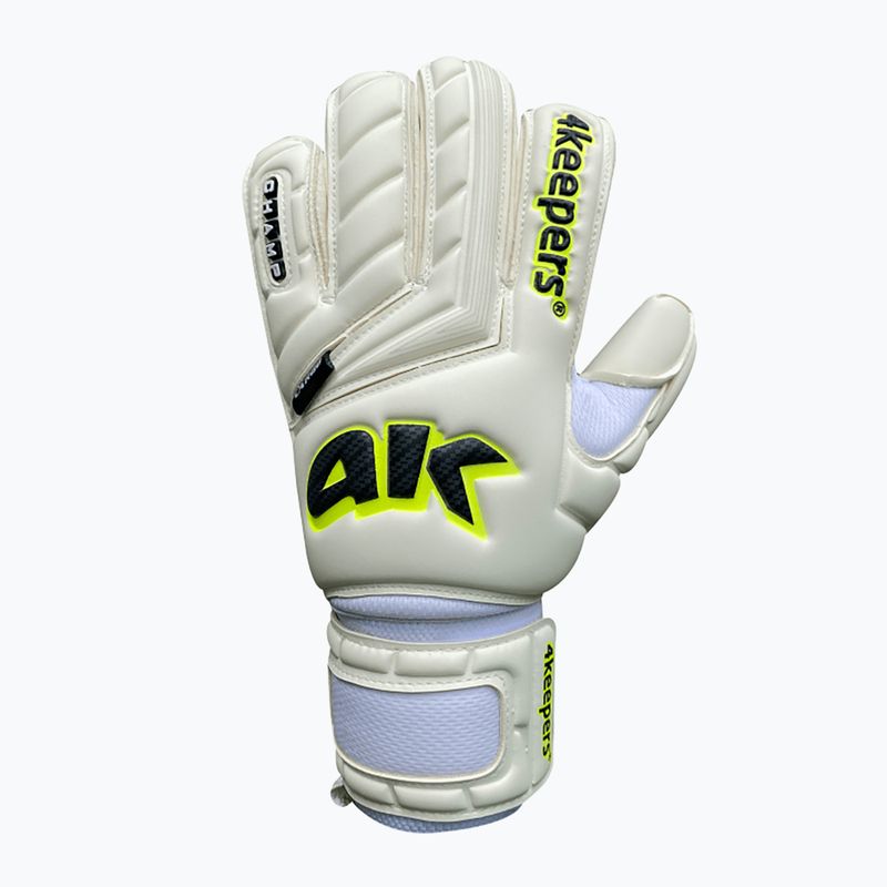 Rękawice bramkarskie 4keepers Champ Carbo V RF biały/żółty 4