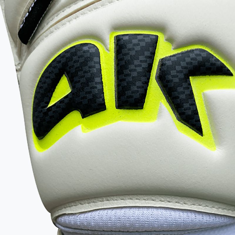 Rękawice bramkarskie 4keepers Champ Carbo V RF biały/żółty 8