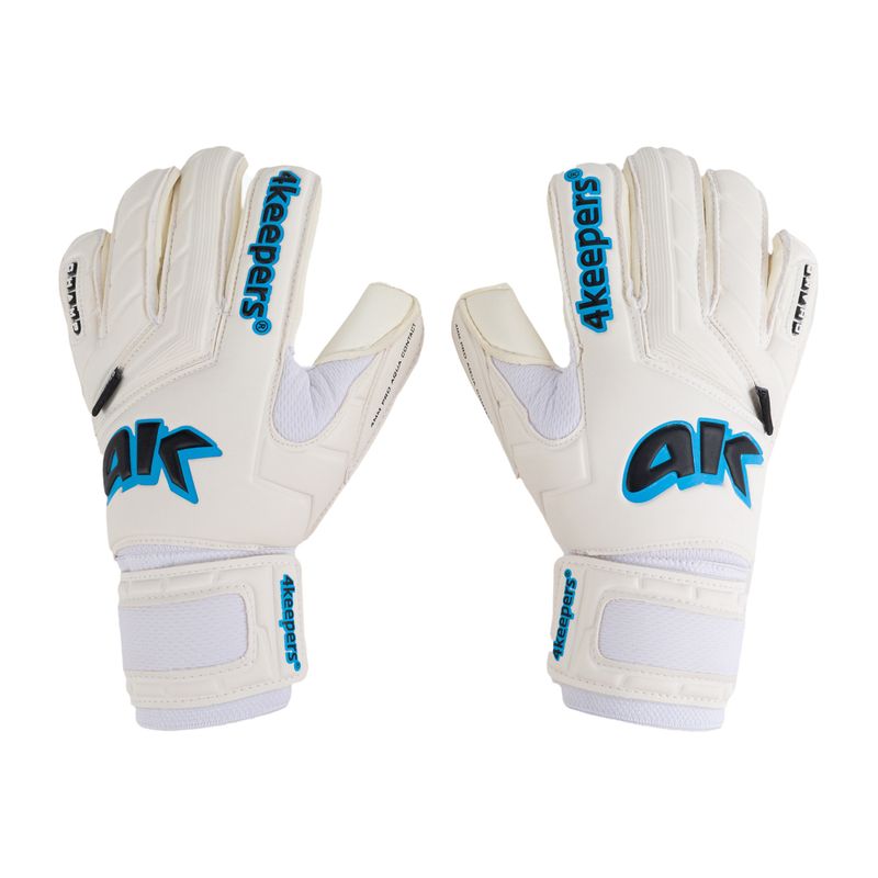 Rękawice bramkarskie 4keepers Champ Aq Contact V RF biały/niebieski