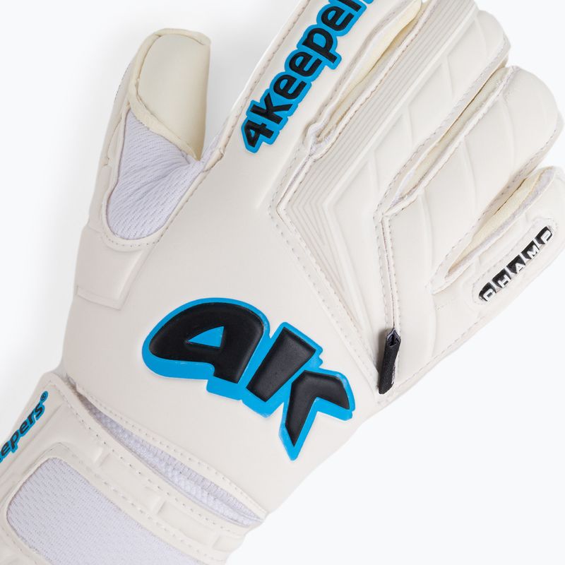 Rękawice bramkarskie 4keepers Champ Aq Contact V RF biały/niebieski 3