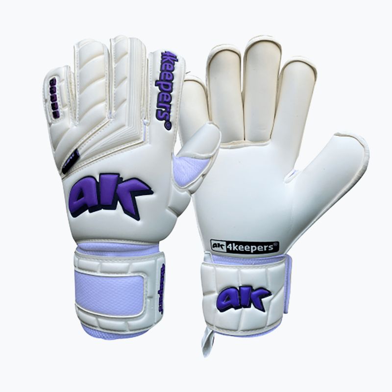 Rękawice bramkarskie 4keepers Champ Purple V RF biały/fioletowy 6