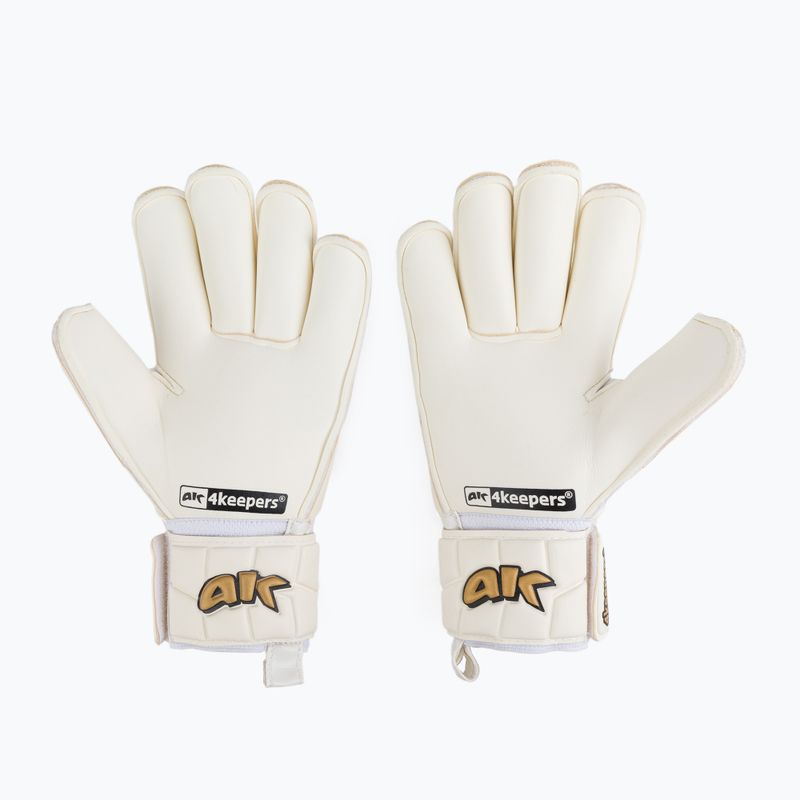 Rękawice bramkarskie 4keepers Champ Gold V RF biały/złoty 2
