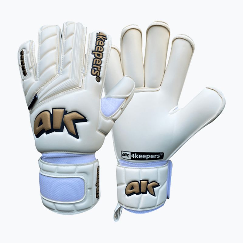 Rękawice bramkarskie 4keepers Champ Gold V RF biały/złoty 6
