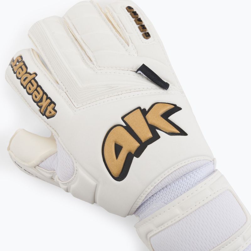 Rękawice bramkarskie dziecięce 4keepers Champ Gold V RF biały/złoty 3